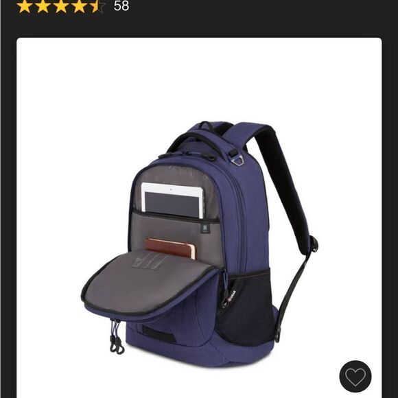 New With Tags Swissgear Navy 18" Laptop backpack - Picture 7 of 12
